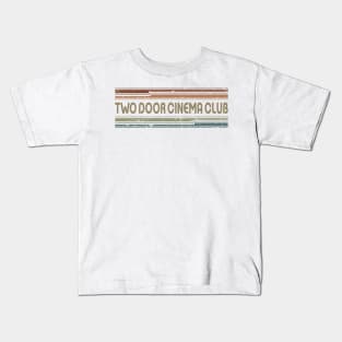 Two Door Cinema Club Retro Lines Kids T-Shirt